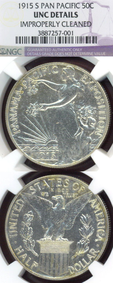 1915-S 50c "Panama Pacific" 1915-S 50c "Panama Pacific" US silver commemotative half dollar