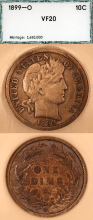 1899-O 10c PCI 20