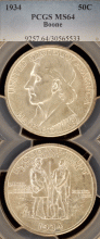 1934 Boone PCGS MS 64