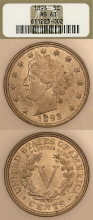 1893 5c NGC MS 63