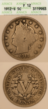 1912-S ANACS fine 12