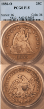 1856-O 25c PCGS Fine 15