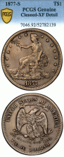 1877-S Trade $ PCGS XF