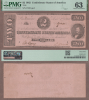 T-54 $2 1862 PMG MS 63