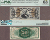 FR-1342 50 Cents Third Issue PMG CU 63