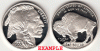 2001 Buffalo $1.00 US modern commemerative silver dollar