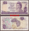 1968-75 2 Dollars Collectable paper money from New Zealand