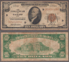 1929 $10 FR-1860-D Cleveland US small size federal reserve bank note