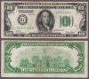 1928-A $100 FR-2151-G - US small size federal reserve notes green seal