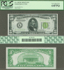 1934 $5 FR-1955-K LGS US small size federal reserve note PCGS 64PPQ