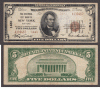 New York New York 1929 $5.00 Type 2 FR-1800-2 Charter 1461