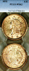 1852 Type I $1.00 US one dollar gold coin PCGS Mint State 62