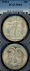 1943-S 50c US walking liberty silver half dollar PCGS MS 64